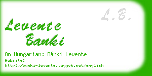 levente banki business card