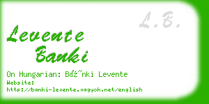 levente banki business card